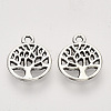 Tibetan Style Alloy Pendants X-TIBEP-T009-25AS-RS-2