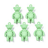 Rack Plating Spray Painted Alloy Pendants PALLOY-N172-001-05-1