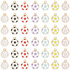 56Pcs 7 Colors Alloy Enamel Pendants FIND-SC0016-11-6