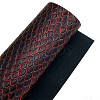 Embossed Fish Scales Pattern Imitation Leather Fabric PW-WG79112-04-1