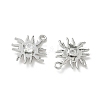 Brass Micro Pave Cubic Zirconia Pendants KK-Z136-43A-P-2