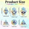6Pcs Colorful Suncatcher Rainbow Prism Electrostatic Glass Stickers DIY-WH0409-69D-2