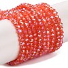 Baking Electroplate Glass Beads Strands DGLA-A039-J4mm-B01-1