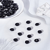 50Pcs 1-Hole Plastic Buttons BUTT-LP0001-13B-1