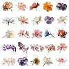 50Pcs Flower PVC Waterproof Stickers PW-WGE2CC9-01-2