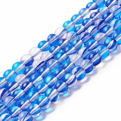 Synthetic Moonstone Beads Strands G-E573-02A-05-1