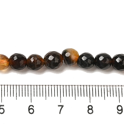 Natural Agate(Dyed & Heated) Beads Strands G-H066-B02-01-1