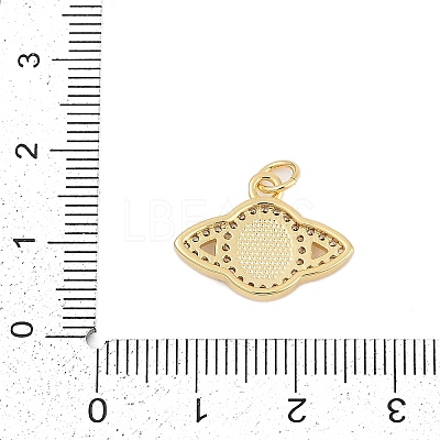 Brass Micro Pave Cubic Zirconia Pendants KK-I723-42G-1