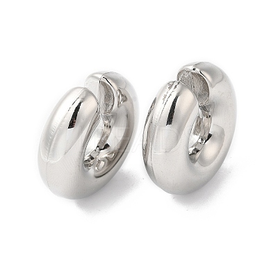 Rack Plating Brass Round Cuff Earrings EJEW-R150-01P-1