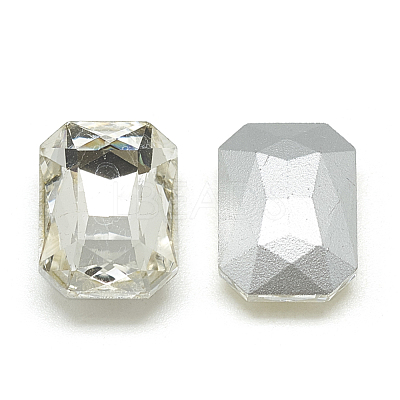Pointed Back Glass Rhinestone Cabochons RGLA-T079-6x8mm-01-1