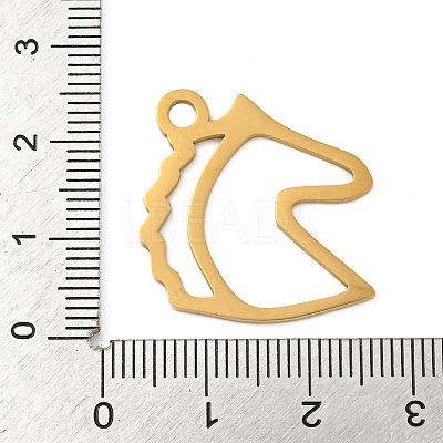 Ion Plating(IP) 304 Stainless Steel Pendants STAS-B056-13G-01-1