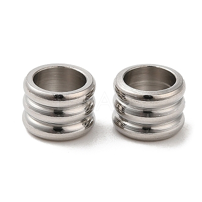 Non-Tarnish 304 Stainless Steel European Beads STAS-H214-04P-1