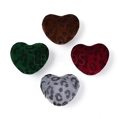 Flocking Opaque Acrylic Beads OACR-T030-04M-1