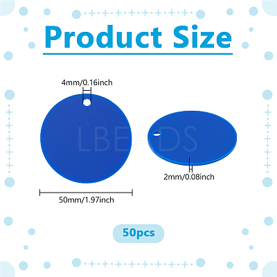 Opaque Acrylic Pendants SACR-WH0006-32C-01-1