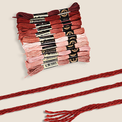 6-Ply Polyester Embroidery Floss OCOR-WH20074-01A-09-1