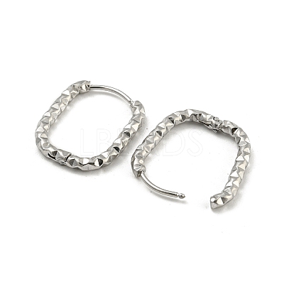 Non-Tarnish 304 Stainless Steel Hoop Earring STAS-A091-17A-P-1