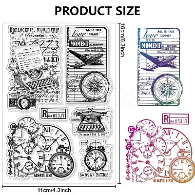 PVC Plastic Clear Stamps DIY-WH0631-0680-1