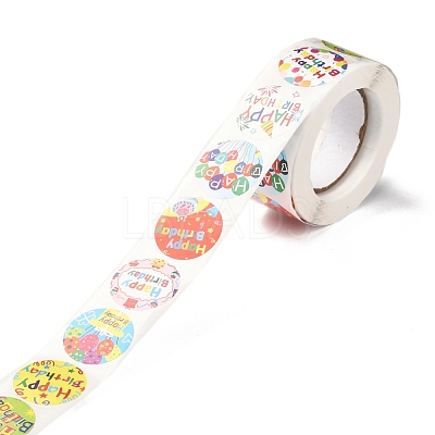 Birthday Themed Pattern Self-Adhesive Stickers DIY-E023-08D-1