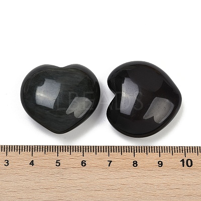 Love Heart Palm Worry Stone DJEW-PW0021-14-1