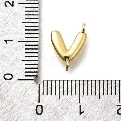 Brass Connector Charms KK-P295-01G-V-1