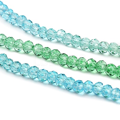 Transparent Painted Glass Beads Strands DGLA-A034-T1mm-A17-1