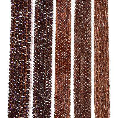 Electroplate Glass Beads Strands EGLA-A044-T3mm-B02-1