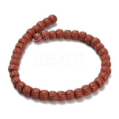 Synthetic Coral Dyed Carved Beads BSHE-H114-01E-1