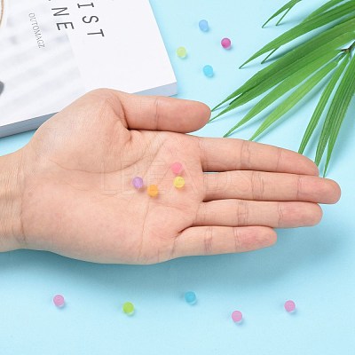 Transparent Acrylic Ball Beads FACR-R021-6mm-M-1