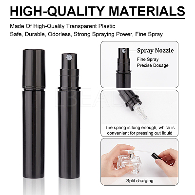 80 Sets 3ML Plastic Spray Bottles with 2Pcs Mini Transparent Plastic Funnel Hopper MRMJ-BC0003-28B-1