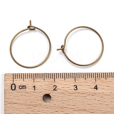 Brass Wine Glass Charm Rings EC067-2AB-NF-1