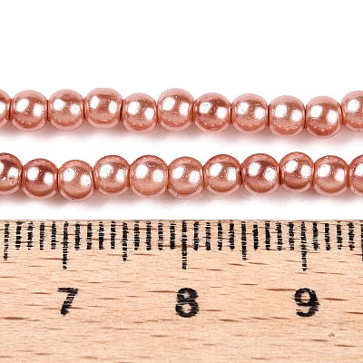 Baking Paint Glass Pearl Bead Strands HY-Q003-3mm-50-A-1