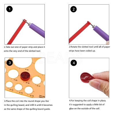 Quilling Paper Strips DIY-J001-3mm-B30-1