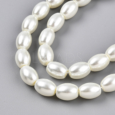 Baking Paint Pearlized Glass Pearl Bead Strands X-HY-T002-01A-02-1