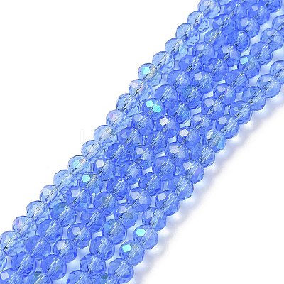 Electroplate Glass Beads Strands EGLA-A034-T3mm-L04-1