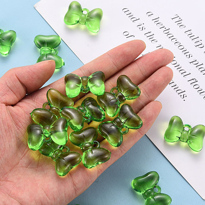 Transparent Acrylic Pendants TACR-T024-02BB-925-1