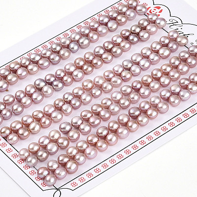 Grade 3A Natural Cultured Freshwater Pearl Beads PEAR-N018-3A-4550C-1