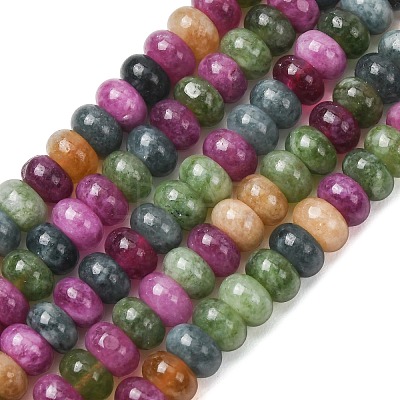 Natural White Jade Beads Strands X-G-E507-01-14-1