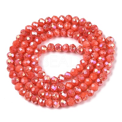 Electroplate Glass Beads Strands LS-EGLA-A044-P3mm-B21-1