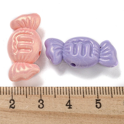 Opaque Acrylic Beads X-OACR-E041-05-1