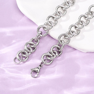 11.5MM 304 Stainless Steel Ring Link Chain Necklaces SA-CBA4160-19P-1