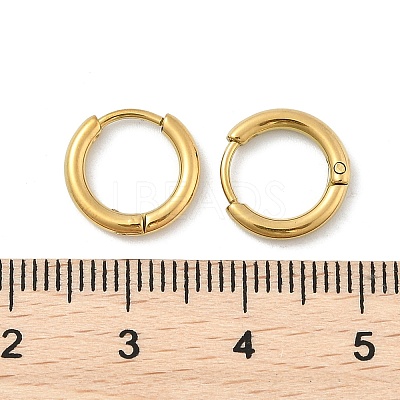 304 Stainless Steel Huggie Hoop Earrings EJEW-G272-02-8mm-G-1