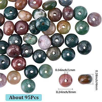 1 Strand Natural Indian Agate Beads Strands G-SC0003-78-1