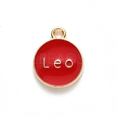 Alloy Enamel Pendants LS-ENAM-S124-01B-07G-1