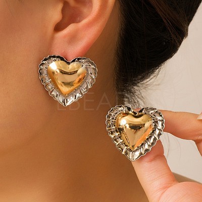 Alloy Stud Earrings for Women WG25DEF-01-1