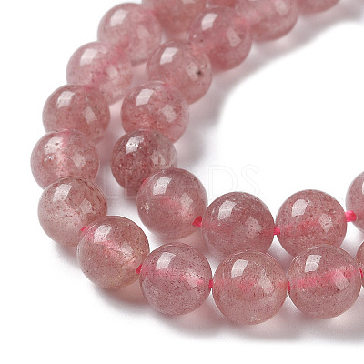 Natural Strawberry Quartz Beads Strands X-G-R435-03-A01-1