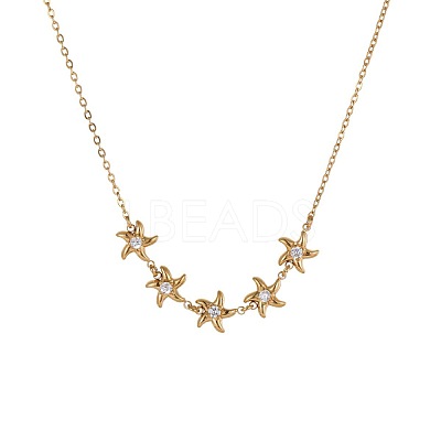 Women's 304 Stainless Steel Necklaces WGA6AE1-01-1