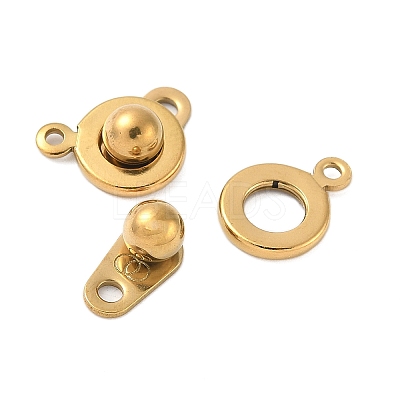 304 Stainless Steel Snap Clasps STAS-K212-02G-1