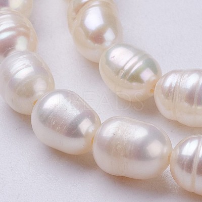 Natural Cultured Freshwater Pearl Beads Strands PEAR-P002-43-1