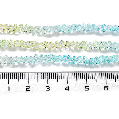 Transparent Glass Bead Strands GLAA-H023-03A-1