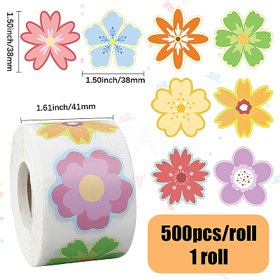 1Roll Self Adhesive Paper Sealing Stickers DIY-SP0005-93-1